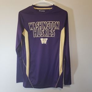 2/$15 Washington Huskies Champion elite Long Sleeve Shirt Men's Size S